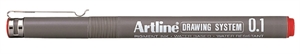 Artline Drawing System 0.1 red
